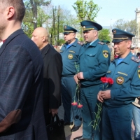 Крымские спасатели принимают участие в праздничных мероприятиях, посвященных 73 годовщине освобождения г. Симферополь