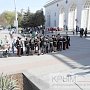 Симферопольцы торжественно встретили «Поезд Победы»