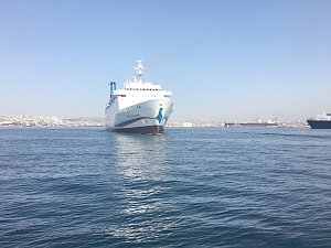 Круизный лайнер «Князь Владимир» прошёл Босфорский пролив