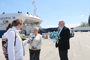 Миллионным пассажиром Керченской переправы стала жительница Ейска