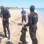 Спасатели обследуют пляжи Керчи