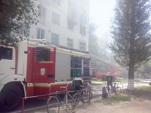 На пожаре в г.Красноперекопск спасено 6 человек, между которых 4 ребенка