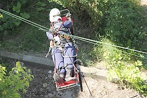 В первенстве по многоборью спасатели проходят наиболее сложные дистанции