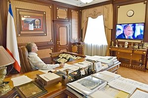 Аксёнов рассказал, зачем чиновникам смотреть «прямую линию» с Путиным
