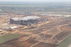 Монтаж металлоконструкций нового терминала аэропорта «Симферополь» завершён