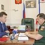 Игорь Михайличенко обсудил с военным комиссаром Республики Крым ход весенней призывной кампании 2017 года