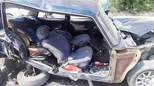 В результате лобового столкновения автомобилей «Audi A4» и «ВАЗ 2101» в районе Гурзуфа пострадал один человек