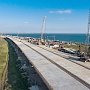 Готовность основных конструктивов автодорожной части Крымского моста достигла 70%