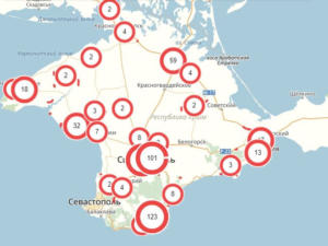 Карта убитых дорог ОНФ в Крыму: 707 дорог нанесено, 30 отремонтировано, более 100 внесено в планы