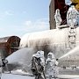 Разлив 125 тонн топлива с последующим его возгоранием и пожаром — сотрудники МЧС провели учения в Севастопольском морском порту