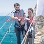 В Крыму открыли первый 98-метровый подвесной мост