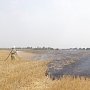 В Джанкойском районе сгорело почти 20 гектаров сухой травы