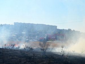 В Нахимовском районе Севастополя произошло самое обширное возгорание за лето