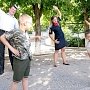Севастопольские полицейские провели для воспитанников подшефного детского центра «Зарядку со стражем порядка»