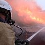 В Белогорском районе 40 человек, 14 единиц техники и авиация МЧС тушат крупный пожар