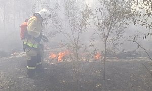 Огнеборцы Крыма за два выходных дня 48 раз привлекались для ликвидации возгораний сухой растительности