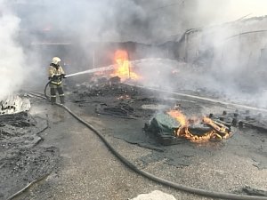 Пожар в г. Евпатория полностью ликвидирован