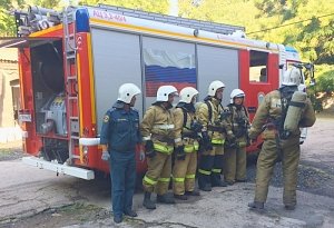 Пожарно-тактические учения прошли в школе-гимназии Керчи