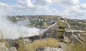 Вчера в Ленинском районе спасатели два раза тушили возгорание