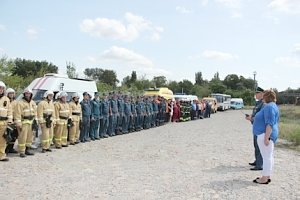 Условная авария на железной дороге ликвидирована