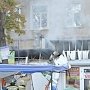 Торговые павильоны в Севастополе охватил пожар