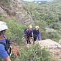 Крымские спасатели эвакуировали трёх туристов с опасного склона горы Аю-Даг