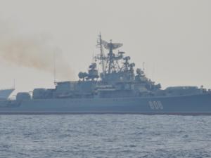 Сторожевой корабль Черноморского флота «Пытливый» выполнил артиллерийскую стрельбу по берегу
