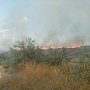 Вчера в Ленинском районе горела трава на площади 450 кв.м