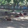 Возведение площадки для детей-инвалидов началось в Детском парке Симферополя
