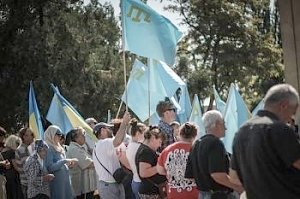 Меджлисовцы митинговали в херсонской Новоалексеевке за убийцу и погромщика Чийгоза