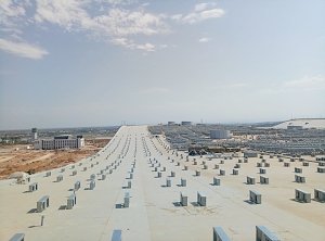 Монтаж крыши нового терминала аэропорта Симферополь полностью завершен