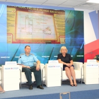 Крымские спасатели приняли участие в пресс-конференции