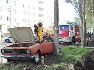 Керченские спасатели ликвидировали условное ДТП