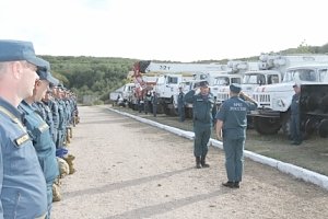 Проверка готовности аэромобильной группировки