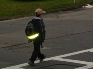 Крымские полицейские раздали школьникам светоотражающие ленты