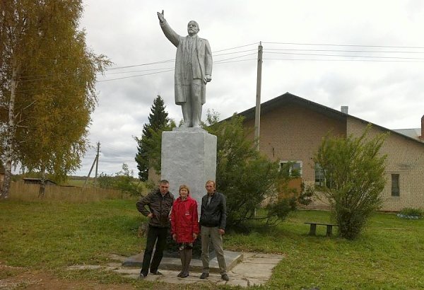 В Костромской области отремонтировали памятник Ленину