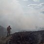 Огнеборцы Крыма в новый раз не допустили перехода огня на лес