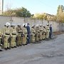 Пожарно-тактические учения на территории Феодосийского хлебоприёмного предприятия