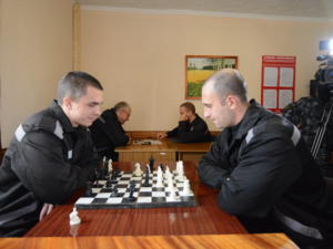 В Симферопольской исправительной колонии осуждённые соревновались в шахматной игре