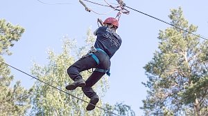 В Крыму парапланерист застрял на сосне