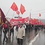 В Перми прошла демонстрация в честь 100-летия Великой Октябрьской социалистической революции