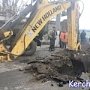 В Керчи на Кирова-Еременко затруднено движение транспорта из-за работ по ремонту