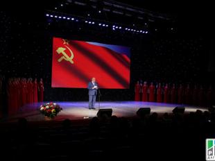 Дагестан. Торжественное собрание по случаю 100-летнего юбилея Великой Октябрьской революции прошло в Махачкале
