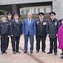 В Севастополе молодые полицейские и ветераны почтили память погибших героев 35-ой Береговой батареи