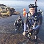 Крымские спасатели провели учения в ледяной воде