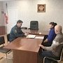 Первый заместитель начальника Главного управления МЧС России по Республике Крым провел приём граждан