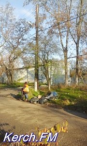 Коммунальщики Керчи заваливают мусором дорогу в больничный городок, -керчане
