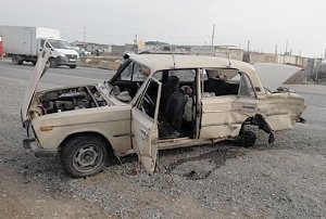 На керченской трассе в аварии пострадал водитель «ВАЗа»