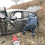 В Белогорском районе в лобовом столкновении Mitsubishi и Audi пострадали оба водителя