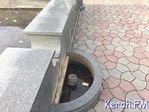 В центре Керчи «законсервировали» фонтан